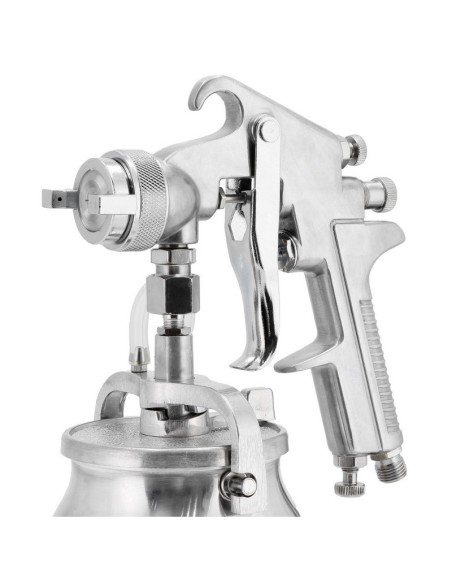 AIRPRESS Pistola de pintura con aguja de acero inoxidable y boquilla 1.8 mm