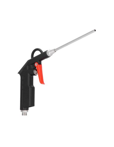AIRPRESS Pistola de soplado con pico largo y enchufes de pezón