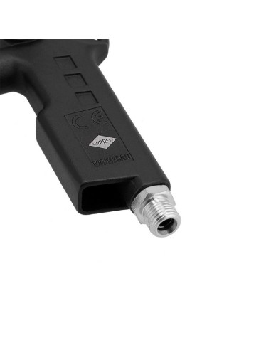 AIRPRESS Pistola de soplado con pico largo y enchufes de pezón