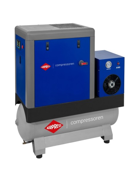 AIRPRESS Compresor de tornillo APS 7.5 Combi Dry X 10 bar 7.5 CV 690 l/min 200 l