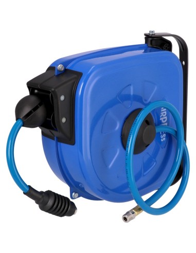 AIRPRESS Enrollador de pared para manguera de aire 12 m 9.5 x 13.5 mm PU