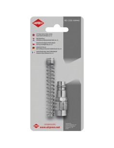 IRPRESS Acoplamiento para manguera de aire en espiral con muelle 8x 5