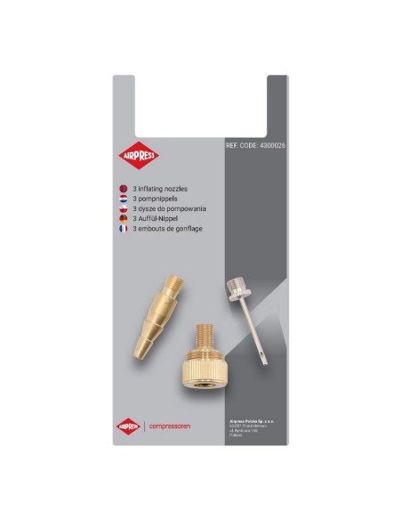 AIRPRESS Kit de 3 boquillas (bolas, pontones, neumáticos)