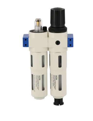 AIRPRESS Separador de aceite/agua válvula reductora de presión y engrasador 1/4" 15 bar