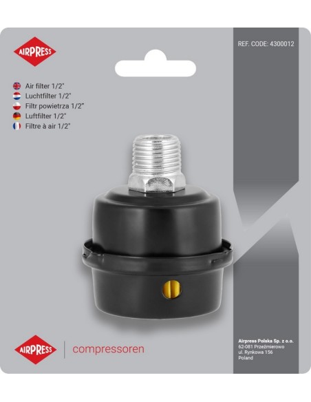 AIRPRESS Filtro de aire 1/2"