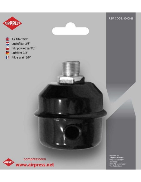 AIRPRESS Filtro de aire 3/8"