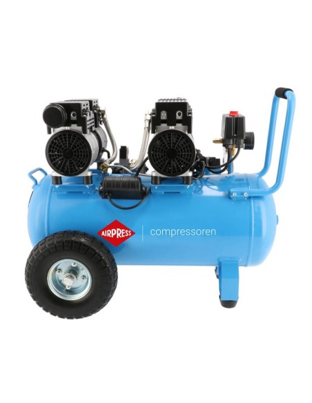 AIRPRESS Compresor de aire silencioso sin aceite LMO 50-270 8 bar 2 CV 50 l