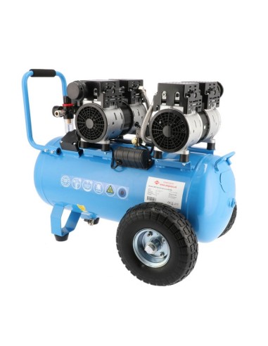 AIRPRESS Compresor de aire silencioso sin aceite LMO 50-270 8 bar 2 CV 50 l