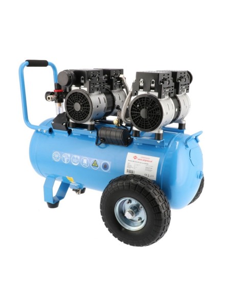 AIRPRESS Compresor de aire silencioso sin aceite LMO 50-270 8 bar 2 CV 50 l