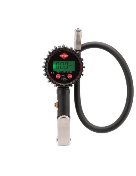 AIRPRESS Inflador de neumáticos con manómetro digital 10 bar 60 cm