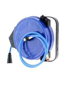 AIRPRESS Enrollador de pared para mangueras de aire PU 8 m 8x12 mm 15 bar 2