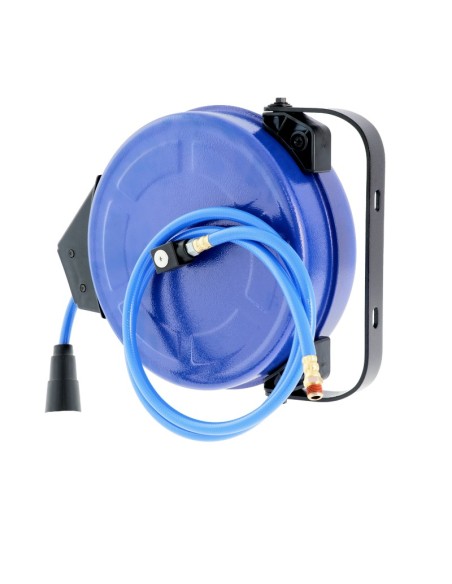 AIRPRESS Enrollador de pared para mangueras de aire PU 8 m 8x12 mm 15 bar