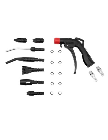 AIRPRESS Kit de pistola de soplado con 7 boquillas