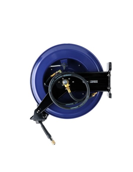 AIRPRESS Enrollador de manguera de aire montaje en pared 20 bar 20 m 3/8" 16 x 10 mm con accesorios