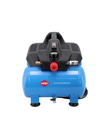AIRPRESS Compresor sin aceite de dos pistones LMO 6-126 8 bar 1 CV / 0,75 kW 88 l/min 6 l