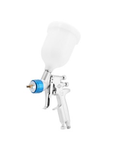 AIRPRESS Mini pistola de pintura 2.5 bar 1.4 mm boquilla 600 ml vaso