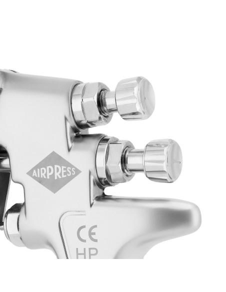 AIRPRESS Mini pistola de pintura 2.5 bar 1.4 mm boquilla 600 ml vaso