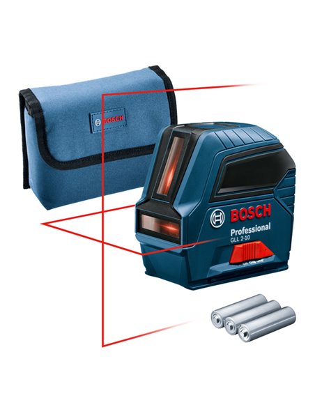 BOSCH Nivel láser de líneas GLL 2-10 Professional