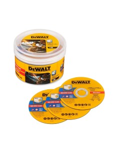 DEWALT DISCO CORTE INOX. 125x1x22,23mm CUBO 50 PZ