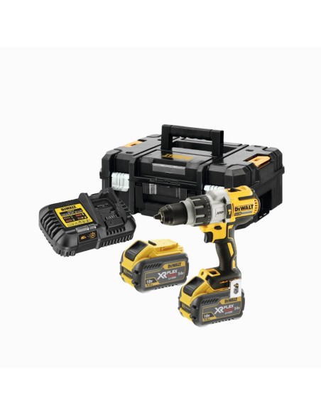 DEWALT TALADRO PERCUTOR DCD996 + 2 BATERÍAS 54V 9.0Ah + CARGADOR DCB118 (2)