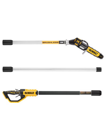 Podadora de pértiga sin escobillas XR 18V con 1 batería Li-Ion 5Ah (3)