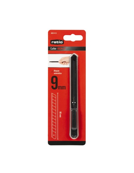 CORTADOR HOJA 9 MM MANGO INOX  RATIO (3)