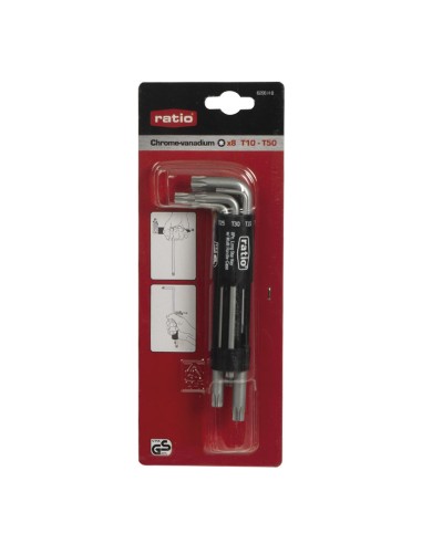 LLAVES TORX JGO.8 (T10-T50) RATIO (2)