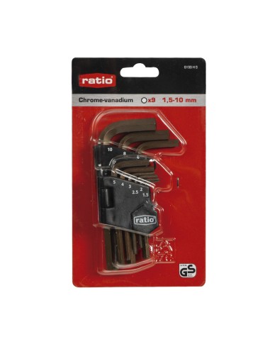 LLAVES ALLEN JGO.9 (1.5-10MM)RATIO (1)