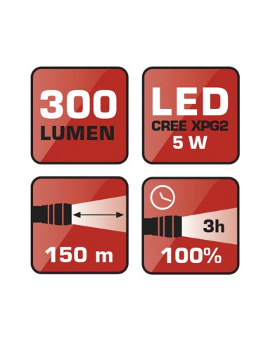 LINTERNA LED CREE XPG,300 LM RATIO (2)