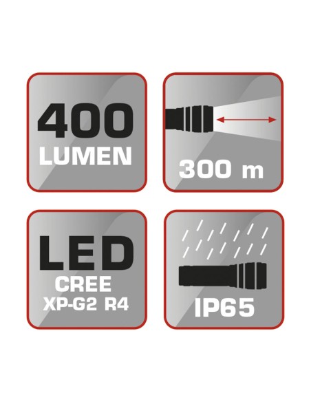 LINTERNA LED CREE XP-G2 400 LUMENS RATIO (2)
