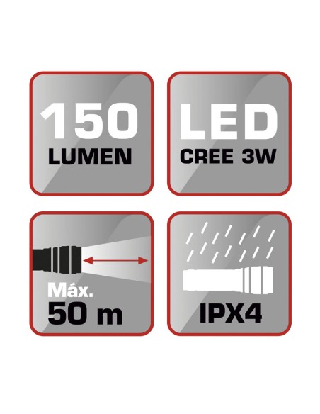 LINTERNA BOLI LED CREE 150LM. RATIO (2)