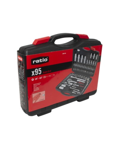 MALETIN HERR.95 PZAS.1/4"1/2"CR-V RATIO (3)