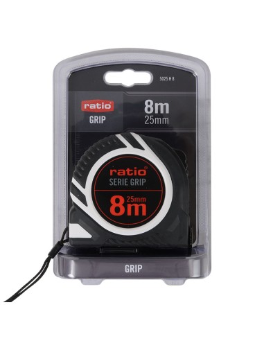 FLEXOMETRO CINTA 25/8 M. GRIP  RATIO (2)