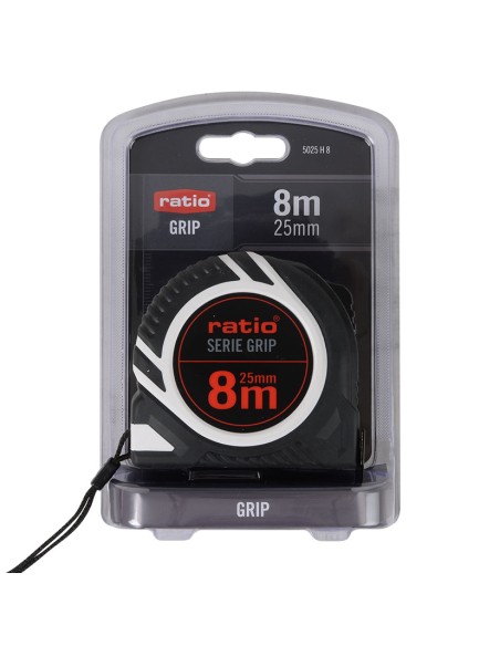 FLEXOMETRO CINTA 25/8 M. GRIP  RATIO (2)
