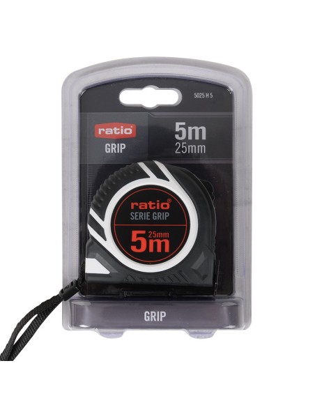 FLEXOMETRO CINTA 25/5 M. GRIP RATIO (2)