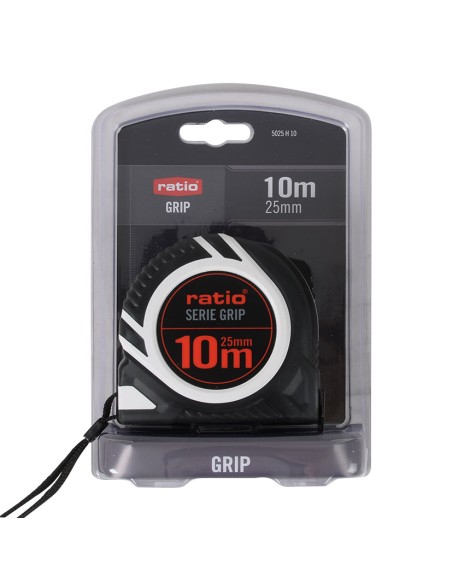 FLEXOMETRO CINTA 25/10 M. GRIP RATIO (2)