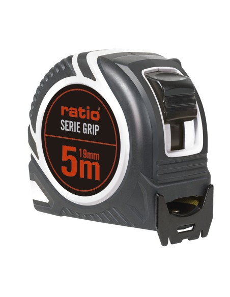 FLEXOMETRO CINTA 19/5M. GRIP RATIO