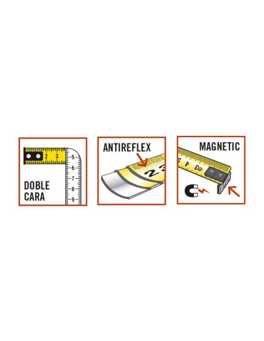 FLEXOMETRO CINTA 25/5MTS.RATIO MAGNETICO (2)