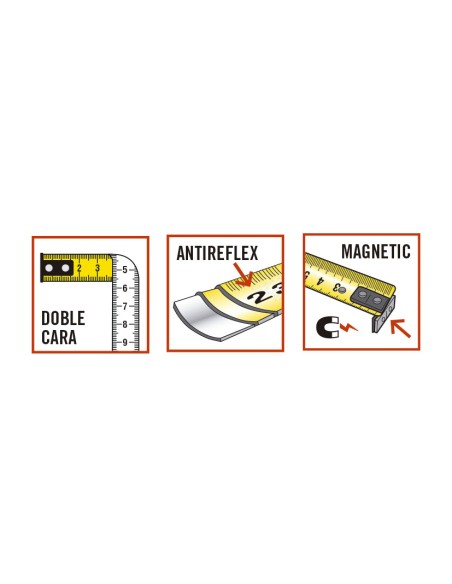 FLEXOMETRO CINTA 25/5MTS.RATIO MAGNETICO (2)