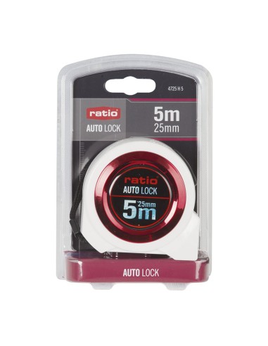 FLEXOMETRO CINTA 25/5 MT.AUTO LOCK RATIO (2)