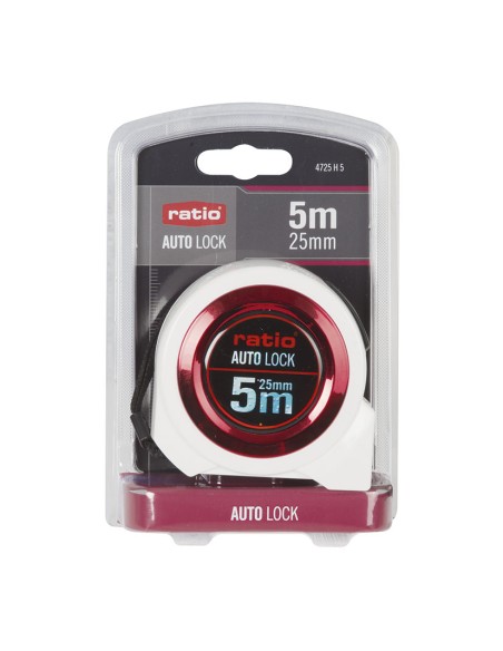 FLEXOMETRO CINTA 25/5 MT.AUTO LOCK RATIO (2)