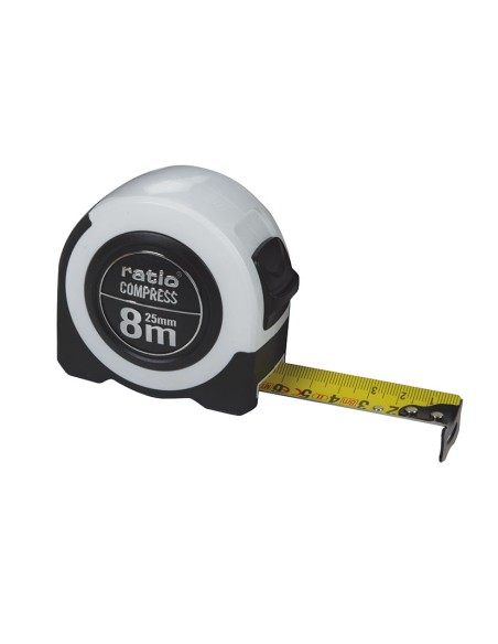 FLEXOMETRO CINTA 25/8 MTS.COMPRESS RATIO