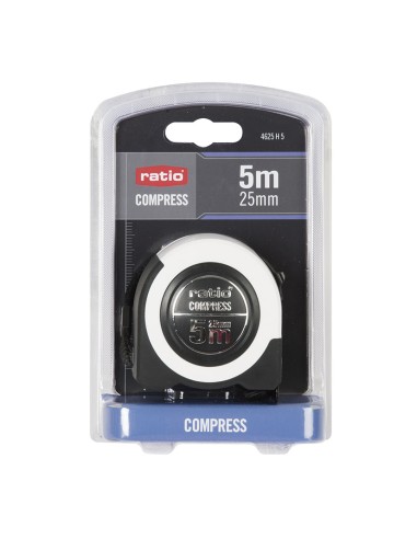 FLEXOMETRO CINTA 25/5 MTS.COMPRESS RATIO (1)