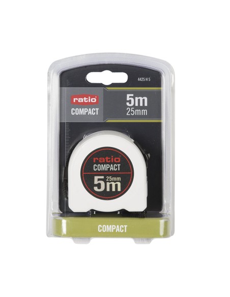 FLEXOMETRO CINTA 25/5 MTS.COMPACT RATIO