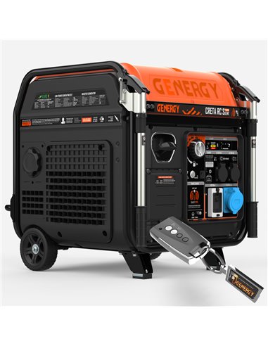 Generador 7500W-230V Inverter Silencioso Arranque Eléctrico Control Remoto Modelo Creta-RC Silent