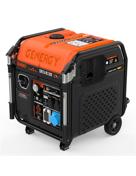 Generador 7500W-230V Inverter Silencioso Arranque Eléctrico Control Remoto Modelo Creta-RC Silent