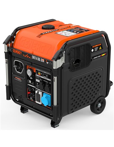 Generador 7500W-230V Inverter Silencioso Arranque Automático Apoyo Solar Modelo Creta-SOL Silent