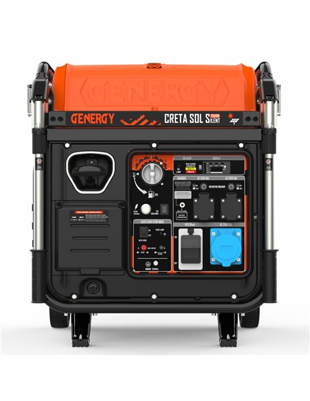 Generador 7500W-230V Inverter Silencioso Arranque Automático Apoyo Solar Modelo Creta-SOL Silent