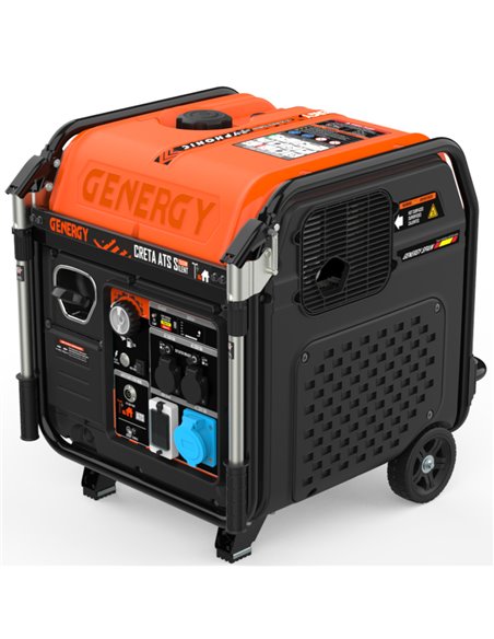 Generador 7500W-230V Inverter Silencioso Arranque Automático Fallo de Red Modelo Creta-ATS Silent