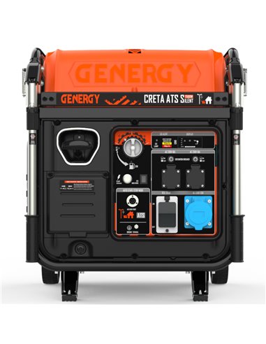 Generador 7500W-230V Inverter Silencioso Arranque Automático Fallo de Red Modelo Creta-ATS Silent
